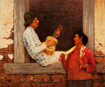 De Gitaarspeler door José Ferraz de Almeida Júnior